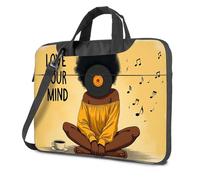 Computer Backpack For Men Mindfulness And Music: A Peaceful Journey Laptop Bag Carry On Bag Laptop Backpack Women(26x36cm)