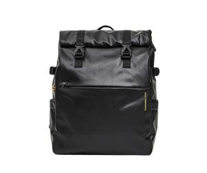 Computer Backpack with Folding Flap Mandarina Duck Eco Coated Noir 45x33x14 cm