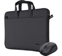 Bologna Laptop Bag and Mouse Set Black, Black