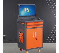 Computer Cabinet Industrial Mobile Security LCD Computer Cabinet Enclosure for 24" Monitor