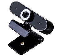 Computer Camera Manual Focusing With Build-In Microphone USB Port For Video Online Classes Black Live Streaming Webcam