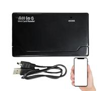 Computer Card Reader, USB Camera Adapter, 6-Bay Portable Adapter Digital Accessory for File Transfer Portable Computer Travel Photography