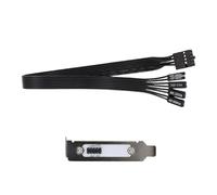 Computer Case External Power Switching 50cm Extension Cable Compatible For Full Half Height Durability Metal Design External Power Button For PC