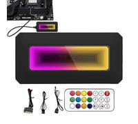 Computer Case Fan Hub RGB LED, 8-Port PC Lighting Controller, Prism Algorithm Motherboard Smart Temperature Control, Software Accessories, PC Cooling Controller, Motherboard