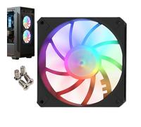 Computer Case Fans - Case Cooler,Shallow-Profile Silent CPU Radiator Coolers for Home Workplace Game PC Build, Airflow Optimization Tool