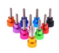 Computer Case Threaded Hand Tighten Screws, Aluminum Thumb Screw M3 M4 M5 M6 Stainless Steel Thread Hand Tighten Multicolor 3-5 Pcs(Groen,M5X32 3pcs)