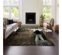 Computer Chair Mat Floor Mat Death Note Desk Swivel Gaming Chair Study Office Office Anti-slip Carpet (DN 01,100x150 cm)