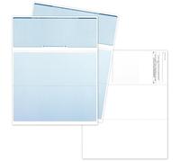 Computer Check Paper - 500 Sheets - Business Checks on Top - Security Features & Laser Printer Compatible with Quickbooks Blank Check Stock - Blue Diamond