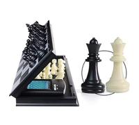 Computer Chess Board, Touch Electronic Chess Set with Sensor Pen, Multi-Level Horizontal Settings, Support Folding Storage, Offline Use, for Chess Lovers, Kids Gift, Family