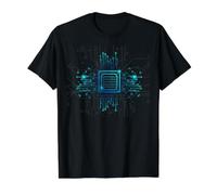 Computer Circuit Computer Nerd Technology snap Circuits Art Value Graphic T-Shirt, Men, Black, S