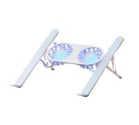 Computer Cooling Pad - Foldable Laptop Cooler with duals Fans | Silent Cooling Stand for Devices, Effective Overheating Protection for Notebooks, Desktops, gamings Laptops, and Workstations