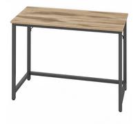 Computer Desk 100 x 50 x 75 cm, Camel Brown + Ink Black / 50D x 100W cm