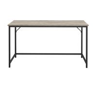 Computer Desk 100 x 50 x 75 cm, Heather Greige + Ink Black / 60 x 140 x 76 cm