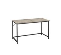 Computer Desk 100 x 50 x 75 cm, Heather Greige + Ink Black / 60 x 140 x 76 cm