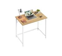 Computer Desk 100 x 50 x 75 cm, Natural Oak + Pearl White / 50 x 80 x 76 cm