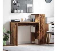vidaXL Desk Old Wood Engineered Wood 108 x 55 x 103.5 cm, Brown