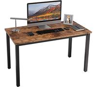 Computer Desk, APOWE Industrial Writing Desk, Home Office Desk, PC Laptop Study Workstation for Home Office, Living Room, Dining Table - Rustic Brown Tabletop with Sturdy Metal Frame - Easy Assembly