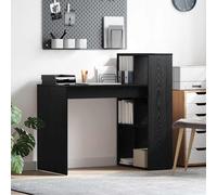 vidaXL Desk Black Oak Engineered Wood 108 x 55 x 103.5 cm, Black