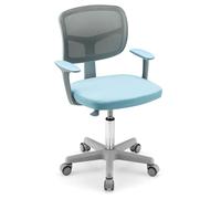 Computer Desk Chair Low Back Task Study Chairs Office Task Chair COSTWAY Blue One Size