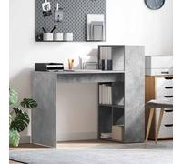 vidaXL Desk Concrete Grey Engineered Wood 108 x 55 x 103.5 cm, Grey