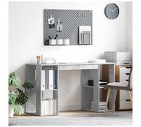 vidaXL Desk Concrete Grey 130 x 50.5 x 75 cm Engineered Wood