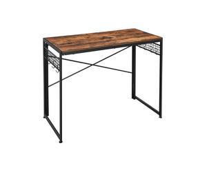 Computer Desk Folding Writing Desk with 8 Hooks