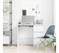 vidaXL Desk White 90x45x76 cm Engineered Wood