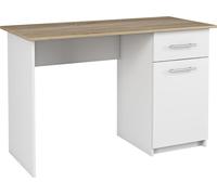 Shefa Line Computer Desk Mix Sonoma Oak - White (1 Box), Multi