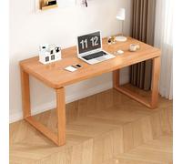 Computer Desk, Modern Writing Desk for Home Office, Rustic Style Wood Table, Ideal for Study and Reading, Minimalist Design