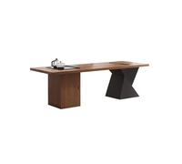 Computer Desk Office Desk Modern Solid Wood Simple Desk, Boss Office Workbench With Tea Tray, Suitable For Company And Home Vanity Desk Gaming Desk Office Desks(220x80x75cm)