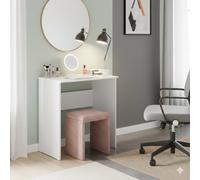 Computer Desk Shefa Line Luna 68 X 50 X 75 Cm White