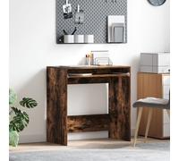 Computer Desk Smoked oak Particle board Compact Simple Berkfield Home Brown One Size
