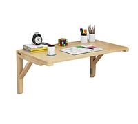 Computer Desk Wall Mounted Folding Table Kitchen, Drop Leaf Tables for Small Spaces - Dining Table | Fold Down Wall Table | Hanging Table Balcony, Floating Laptop Computer Desk, Modern Desi