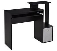 Computer Desk with Sliding Keyboard Tray Storage Drawer Shelf Home Office Workstation Black