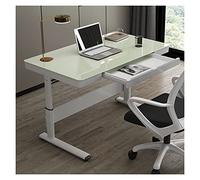 Computer Desks Home Study Lifting Table Standing Office PC Desk Height-Adjustable Manual Lifting Writing Workstation Desk with Drawer Modern Minimalist Gaming Table Office desks (C 0.8 meters)