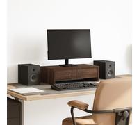 Computer Desktop Monitor Stand Laptop TV Display Unit Screen Riser with Drawers
