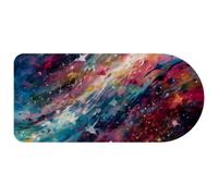 Computer Desktop Mouse Pad, Abstract Flow Starry Sky Night Print Large Gaming Mouse Pad for School and Office 29.1" x 13.8"