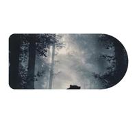 Computer Desktop Mouse Pad, Bear in the Forest Print Large Gaming Mouse Pad for School and Office 29.1" x 13.8"