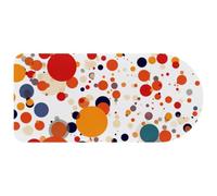 Computer Desktop Mouse Pad, Circles Dots Colorful Print Large Gaming Mouse Pad for School and Office 29.1" x 13.8"