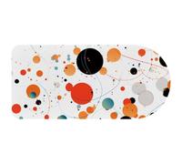 Computer Desktop Mouse Pad, Circles Dots Print Large Gaming Mouse Pad for School and Office 29.1" x 13.8"