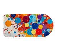 Computer Desktop Mouse Pad, Colorful Circles Print Large Gaming Mouse Pad for School and Office 29.1" x 13.8"