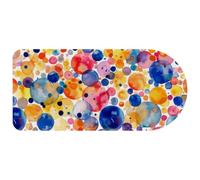 Computer Desktop Mouse Pad, Colorful Splash Circles Pattern Print Large Gaming Mouse Pad for School and Office 29.1" x 13.8"