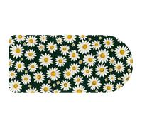 Computer Desktop Mouse Pad, little Daisy Flowers Print Large Gaming Mouse Pad for School and Office 29.1" x 13.8"