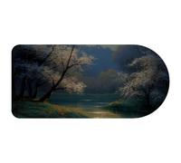 Computer Desktop Mouse Pad, under the Moon Beauty Print Large Gaming Mouse Pad for School and Office 29.1" x 13.8"