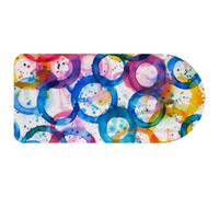 Computer Desktop Mouse Pad, Watercolor Circles Print Large Gaming Mouse Pad for School and Office 29.1" x 13.8"