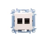 Computer Double Socket 2xRJ45 Cat.5e Simon 10 C52.01/41