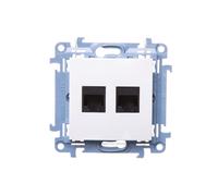 Computer Double Socket 2xRJ45 Cat.6 Simon 10 C62.01/11