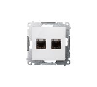 Computer Double Socket 2xRJ45 Cat.6 Simon 54 D62E.01/11