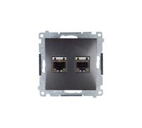Computer Double Socket 2xRJ45 Cat.6 Simon 54 D62E.01/48