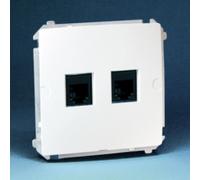 Computer Double Socket 2xRJ45 Cat.6 Simon Basic BM62.01/11